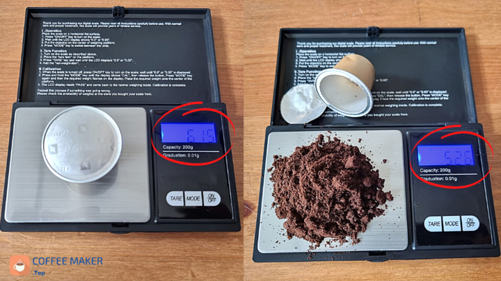 How much a Nespresso coffee capsule weighs?