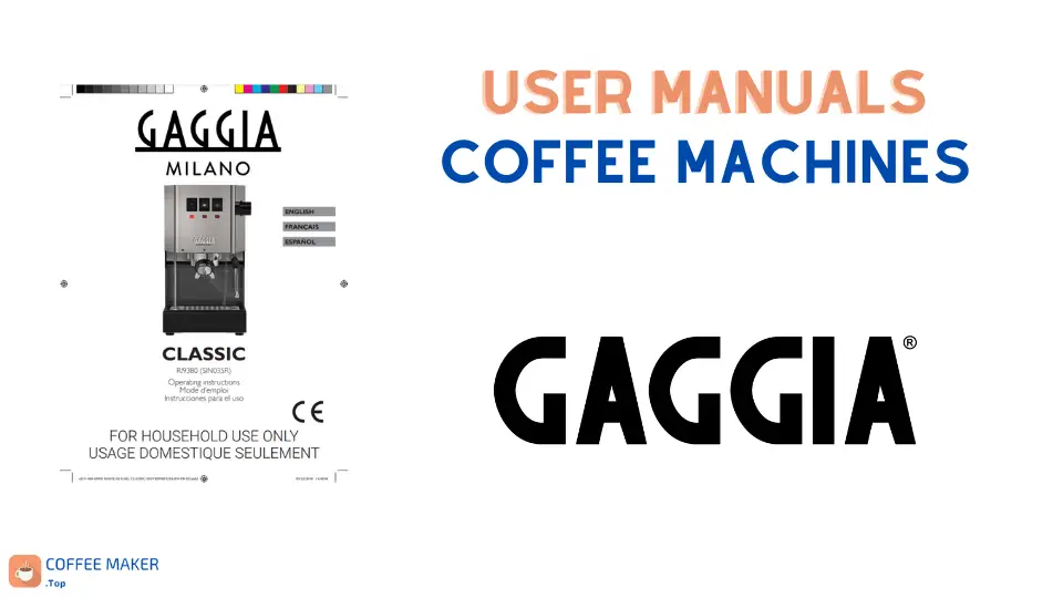 Gaggia User Manuals