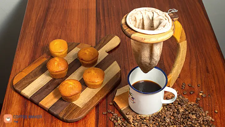 wooden coffee maker