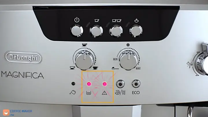 The bean container and the general alarm flash at the same time - Delonghi Magnifica Troubleshooting
