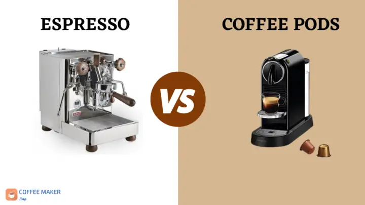 Espresso machine vs coffee pod machine